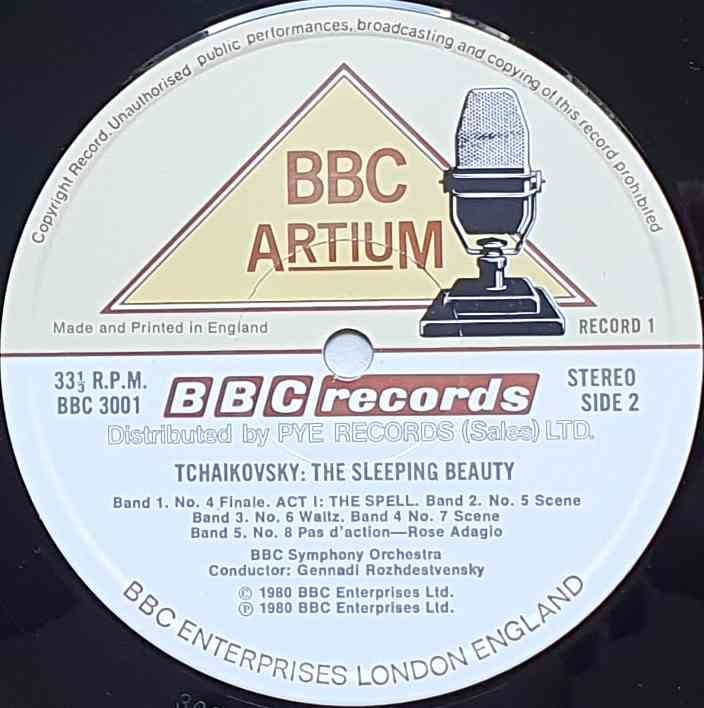 BBC 3001 The sleeping beauty Tchaikovsky from the BBC records and Tapes library Label